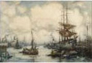 The Harbour In Rotterdam