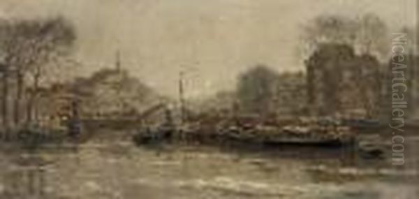 Leuvenhaven, Rotterdam Oil Painting by Evert Moll