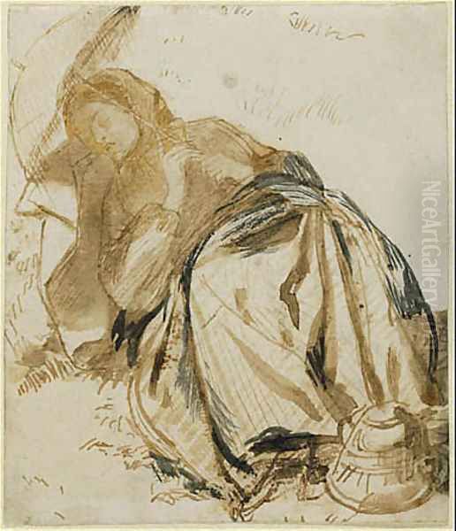 Elizabeth Siddal Oil Painting by Dante Gabriel Rossetti