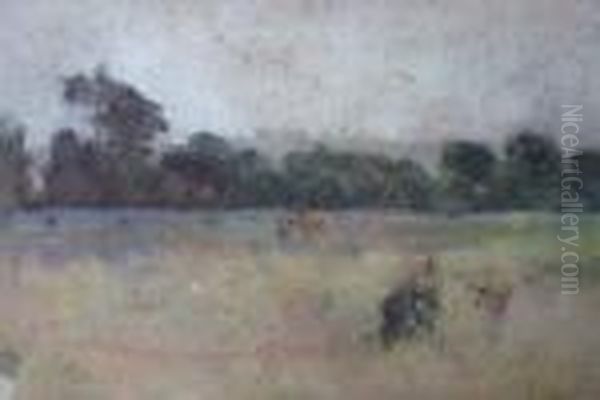 Travaux Deschamps Oil Painting by Pierre Eugene Montezin