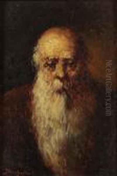 Autoportrait Oil Painting by Adolphe Joseph Thomas Monticelli