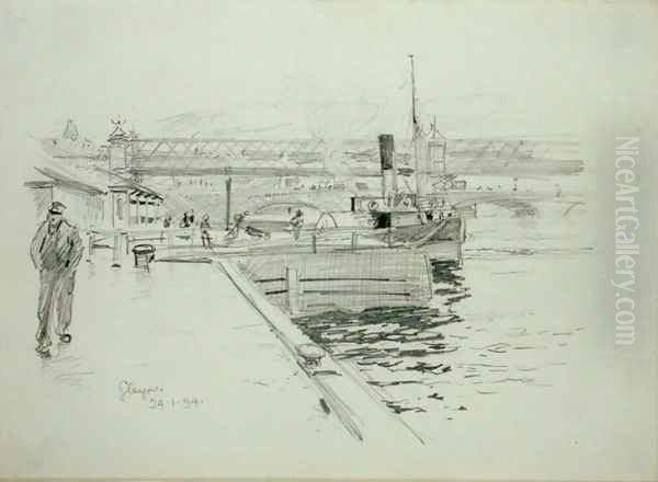 Glasgow, 1894 Oil Painting by Arthur Rackham
