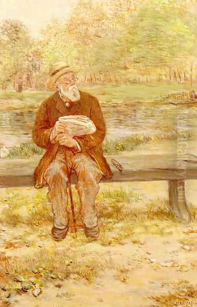 Le Petit Rentier Français Oil Painting by Jean-Francois Raffaelli