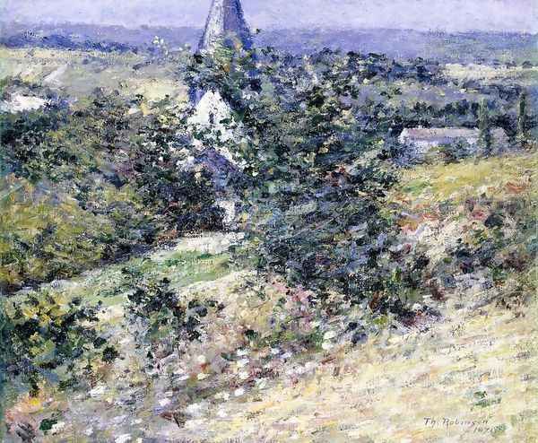 Old Church at Giverny Oil Painting by Theodore Robinson