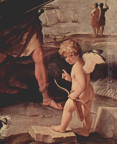 The robbery of Helena, Detail 2 Oil Painting by Guido Reni
