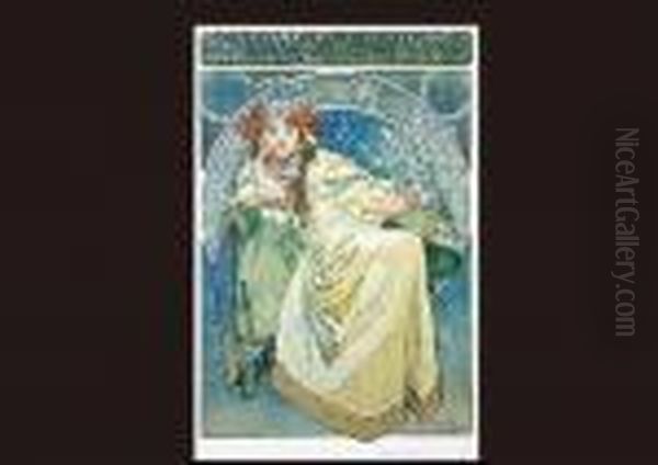 Princess Hyacinth Oil Painting by Alphonse Maria Mucha