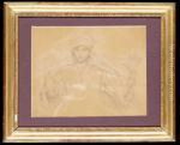 Girl With Outstretched Arms Oil Painting by Alphonse Maria Mucha