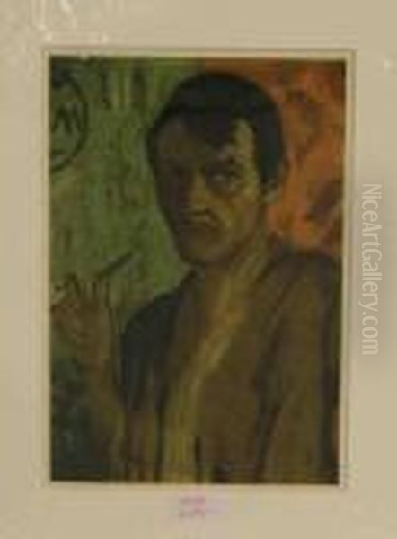 Selbstbildnis Oil Painting by Otto Mueller