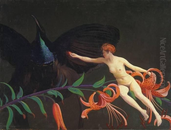 Tigerlilien Oil Painting by Richard Muller