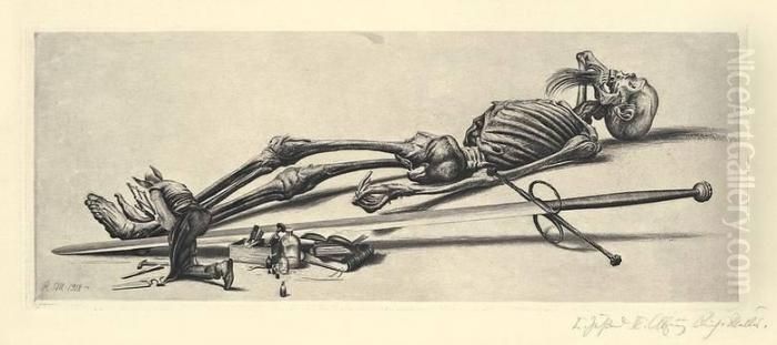 Der Kleine Mensch Oil Painting by Richard Muller