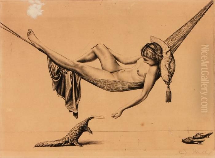 Liebesbotschaft Oil Painting by Richard Muller