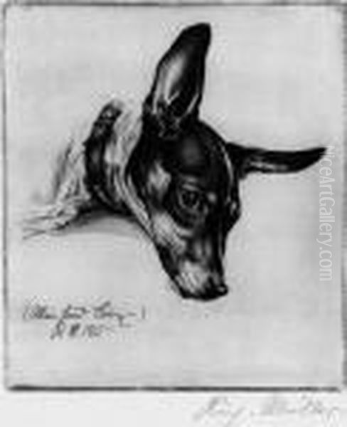 Mein Hund Boy Oil Painting by Richard Muller