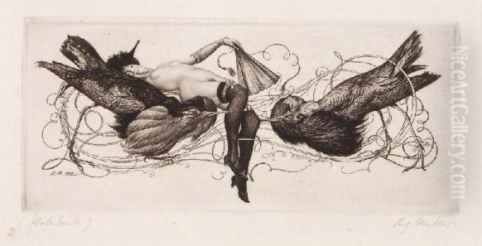 Rivalen Oil Painting by Richard Muller Rivalen Oil Painting by Richard Muller