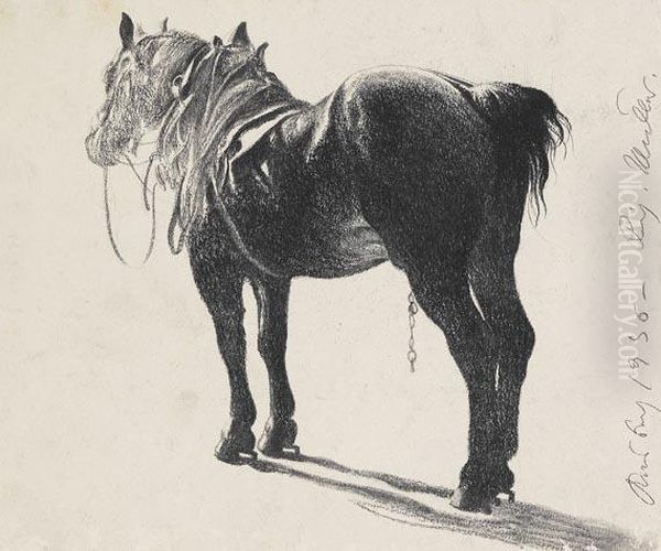 Pferd Oil Painting by Richard Muller