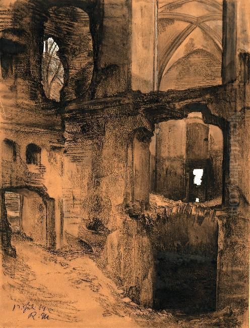 Ruine. 1904 Oil Painting by Richard Muller