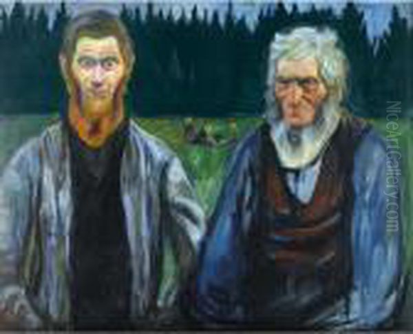 Generations Oil Painting by Edvard Munch