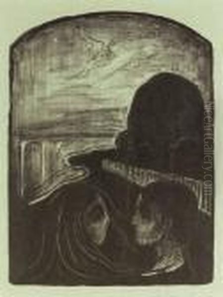 Anziehung I Oil Painting by Edvard Munch