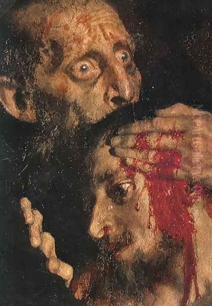 Ivan the Terrible and His Son Ivan on November 16, 1581 [detail] Oil Painting by Repin Iliya
