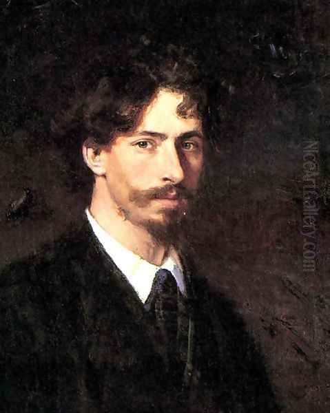 Self-portrait Oil Painting by Repin Iliya