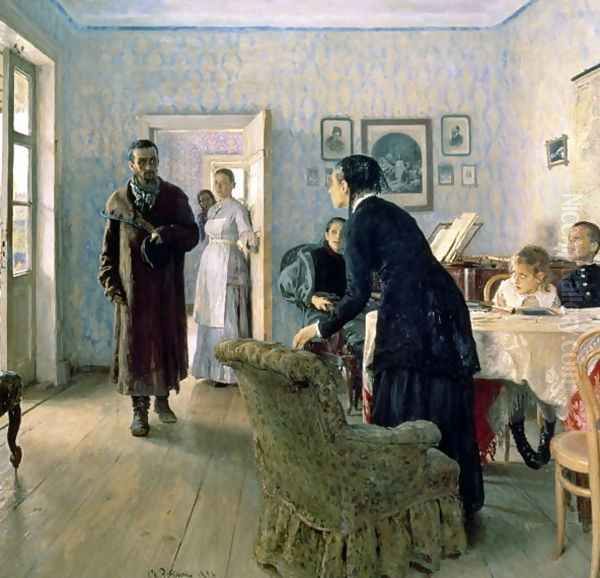 Unexpected, 1884-88 Oil Painting by Repin Iliya
