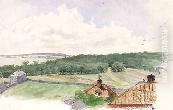 Summer - the Landscape beyond the Village Oil Painting by Repin Iliya