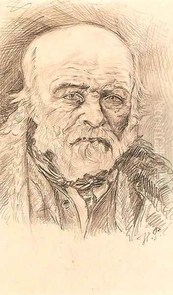 Portrait of a Man Oil Painting by Repin Iliya