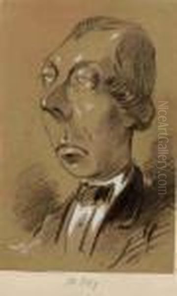 Charles Louis Pubereau Dit Sainte Foy (ne En 1817) Oil Painting by Gaspard Felix Tournachon Nadar
