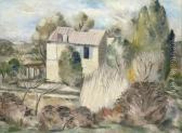 The French Farm Oil Painting by Paul Nash