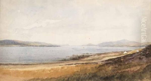 Entrance To Lough Swilly 
Donegal Oil Painting by Andrew Nicholl