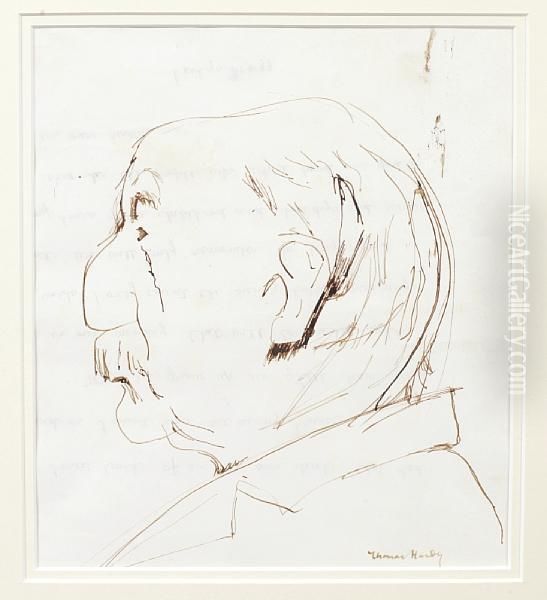 Hardy Thomas Oil Painting by William Nicholson