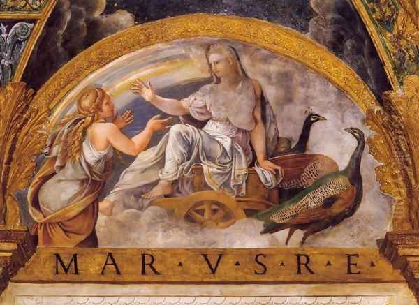 Psyche Appealing in Vain to Juno Oil Painting by Giulio Romano (Orbetto)