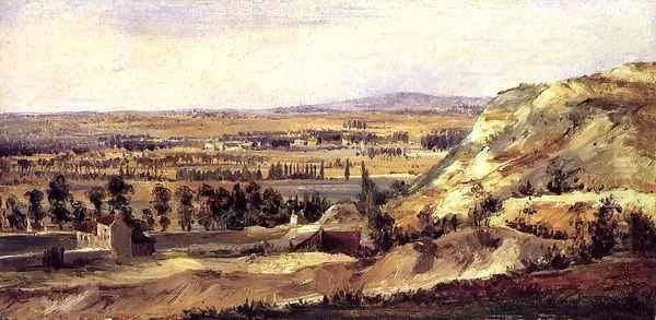 Panoramic Landscape 1831-1833 Oil Painting by Theodore Rousseau