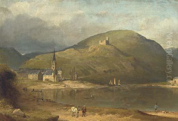 Bernkastel, On The Moselle Oil Painting by James Arthur O'Connor