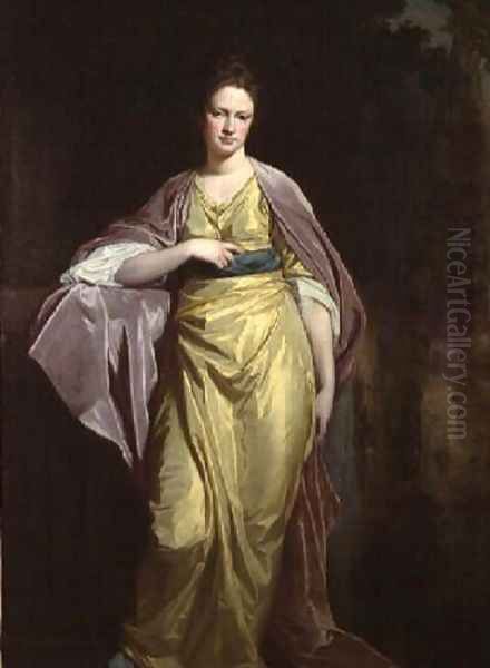 Portrait of Mrs. Ellen Morewood Oil Painting by George Romney