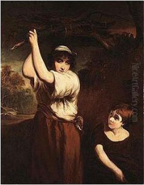 The Faggot Gatherers Oil Painting by John Opie