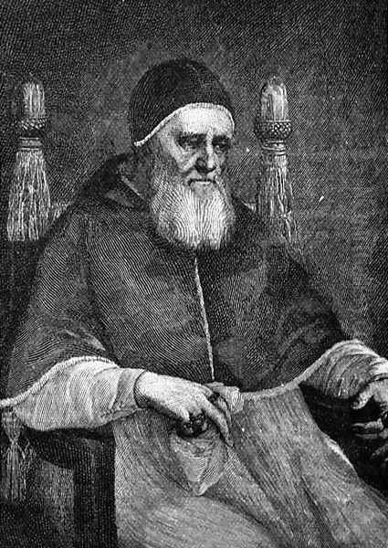 Pope Julius II 1443-1513 Oil Painting by Raphael