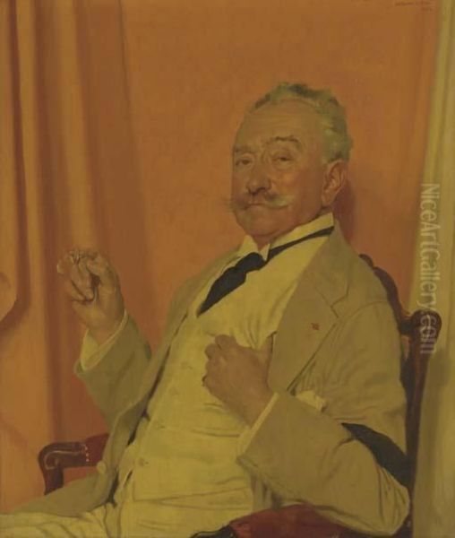 Portrait Of Roland Knoedler Oil Painting by Sir William Newenham Montague Orpen