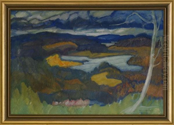 Angermanlandskt Landskap Oil Painting by Helmer Osslund