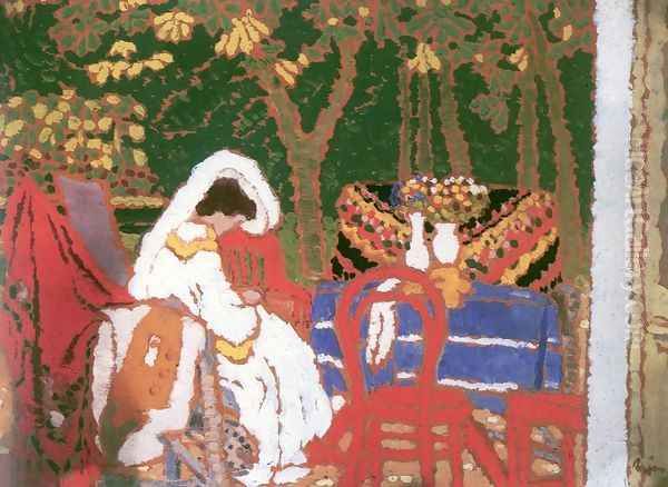 In the Garden 1909 Oil Painting by Jozsef Rippl-Ronai
