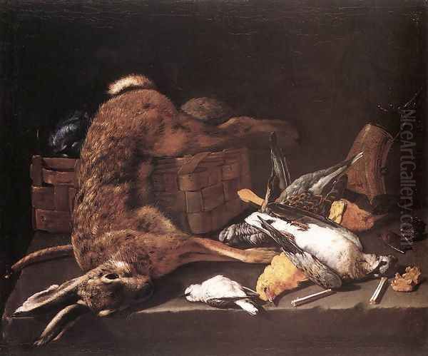Dead Games Oil Painting by Giuseppe Recco
