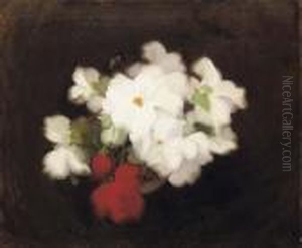 Begonias Oil Painting by James Stuart Park