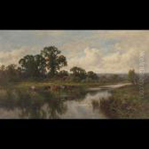 Goring, Surrey Oil Painting by Henry Hillier Parker