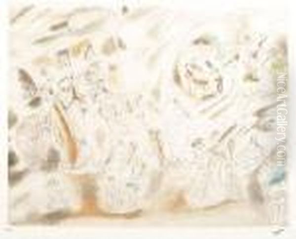 Composition Oil Painting by Jules Pascin