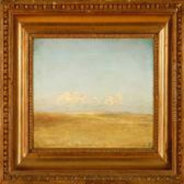 Landskabsstudie Oil Painting by Julius Paulsen