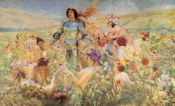 The Knight of the Flowers (or Parsifal) by Georges Antoine Rochegrosse