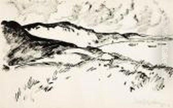 Dunenlandschaft Oil Painting by Hermann Max Pechstein