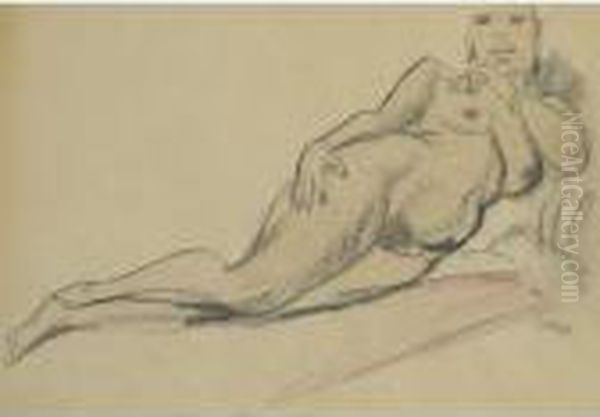 Liegender Akt Oil Painting by Hermann Max Pechstein