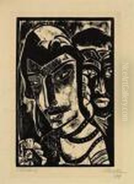 Prinzessin Oil Painting by Hermann Max Pechstein