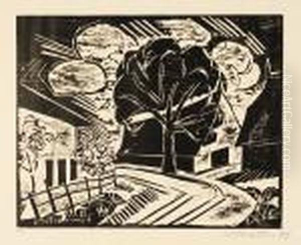 Amdorfeingang Oil Painting by Hermann Max Pechstein
