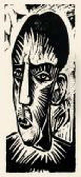 Palaujunge Oil Painting by Hermann Max Pechstein